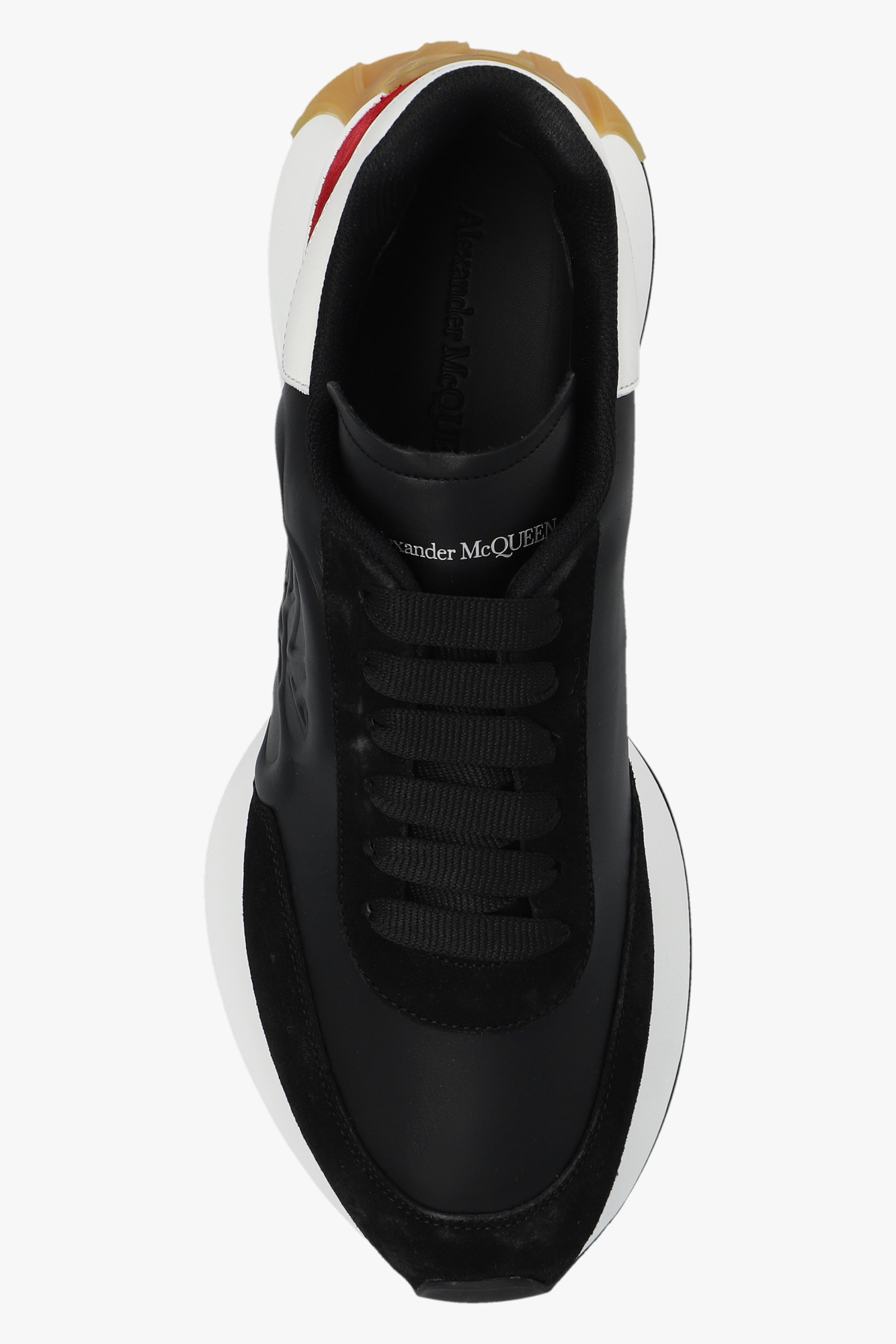 Alexander mcqueen heel tab wedge hot sale sole sneaker